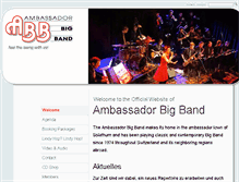 Tablet Screenshot of ambassadorbigband.ch